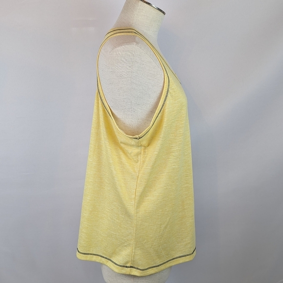 Life Is Good Flowers Bee Tank Lounge Sleep Sleeveless Racer Back Yellow XL NWT - Picture 6 of 9